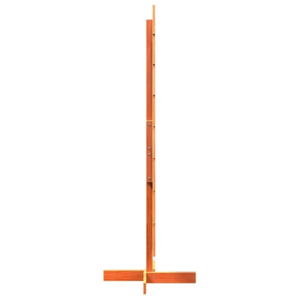 vidaXL Juletre av tre til pynt voksbrun 150 cm heltre furu
