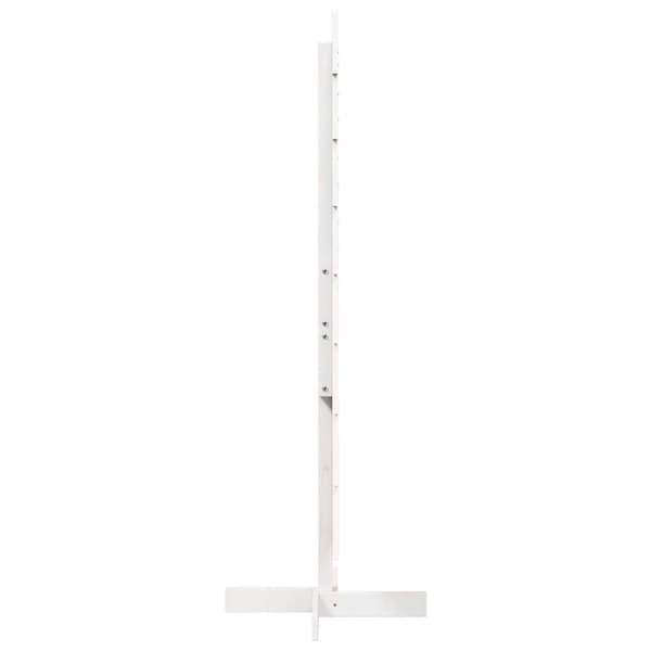 vidaXL Juletre av tre til pynt hvit 150 cm heltre furu