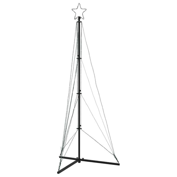 vidaXL LED joulukuusi 363 lämpimän valkoista LED-valoa 182 cm