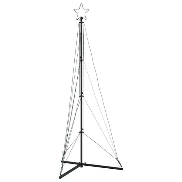 vidaXL LED Juletre 363 LEDs Kald Hvit 182 cm