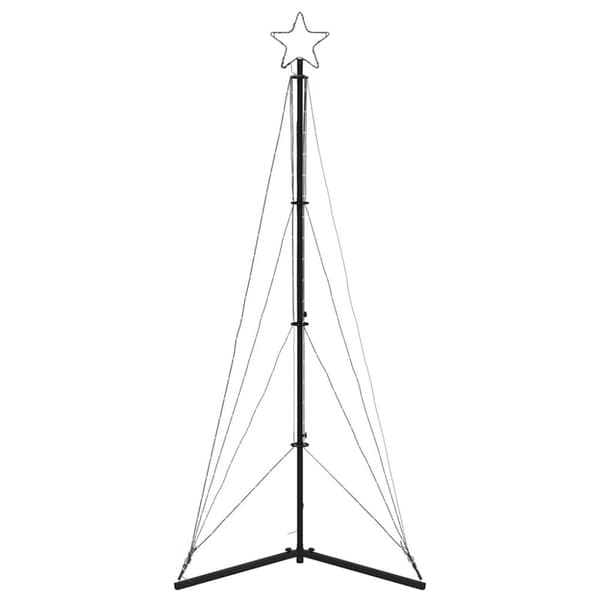 vidaXL LED Juletre 363 LEDs Kald Hvit 182 cm