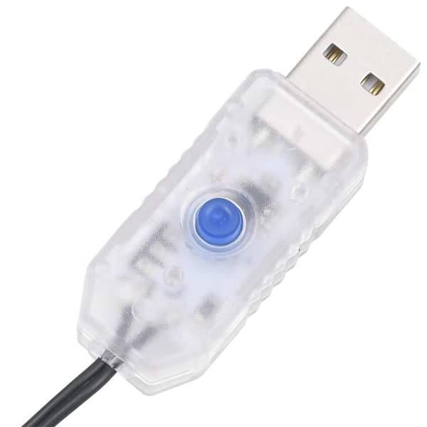 vidaXL LED Juletre 363 LEDs Kald Hvit 182 cm