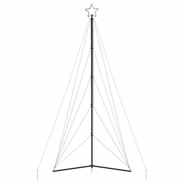 vidaXL LED-juletræ 615 LED'er 404,5 cm varmt hvidt lys