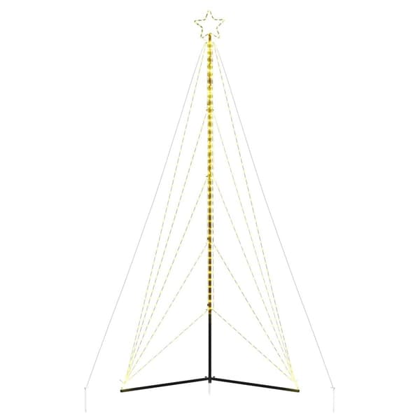 vidaXL LED-juletræ 615 LED'er 404,5 cm varmt hvidt lys