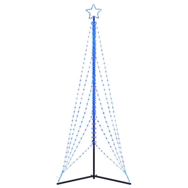 vidaXL LED joulukuusi 525 sinistä LED-valoa 302 cm