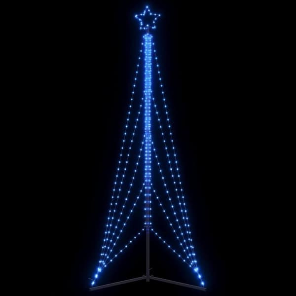 vidaXL LED joulukuusi 525 sinistä LED-valoa 302 cm