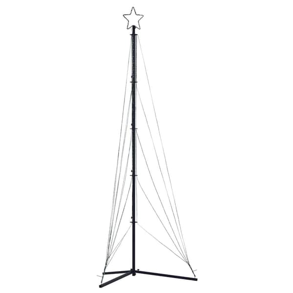 vidaXL LED-juletræ 525 LED'er 302 cm koldt hvidt lys