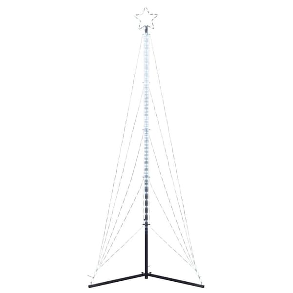 vidaXL LED-juletræ 525 LED'er 302 cm koldt hvidt lys