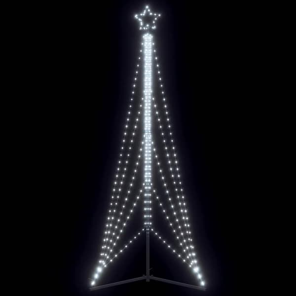 vidaXL LED-juletræ 525 LED'er 302 cm koldt hvidt lys