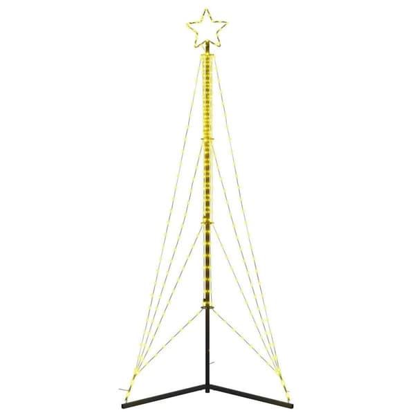 vidaXL LED joulukuusi 483 LEDiä Lämmin valkoinen 240 cm