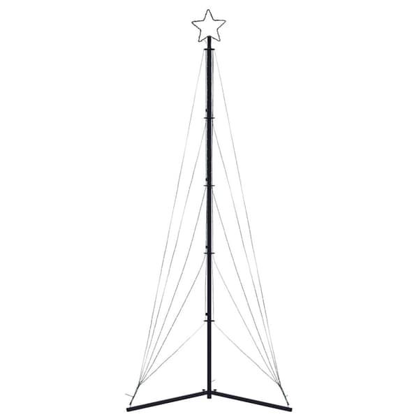 vidaXL LED Juletre 525 LEDs Kald Hvit 302 cm