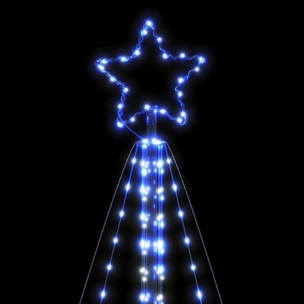 vidaXL LED Juletre 615 LEDs Blå 404,5 cm