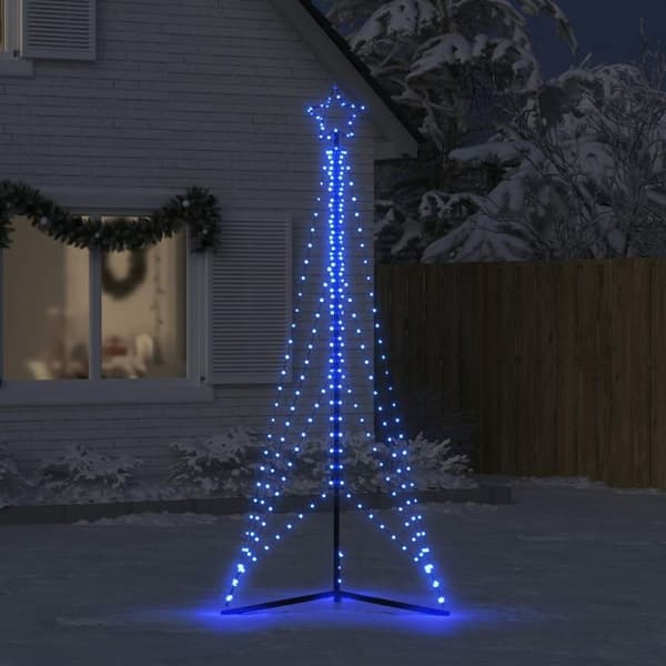 vidaXL LED julgran 483 LEDs blå 240 cm