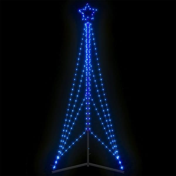 vidaXL LED julgran 483 LEDs blå 240 cm