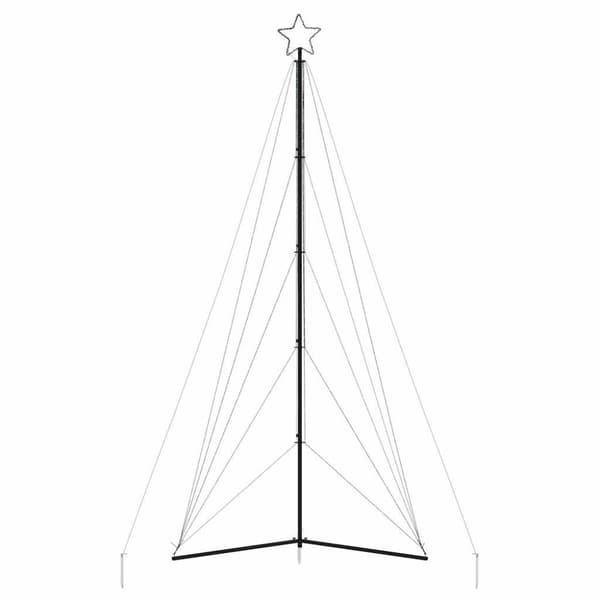 vidaXL LED joulukuusi 615 kylmän valkoista LED-valoa 404,5 cm