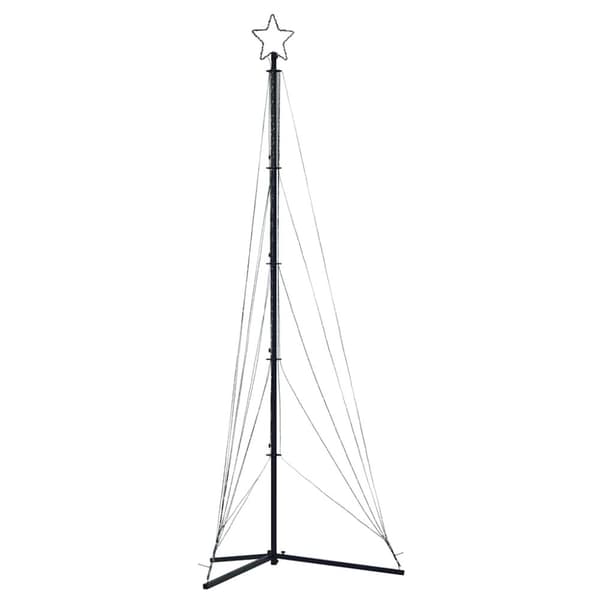 vidaXL LED julgran 525 LEDs flerfärgad 302 cm