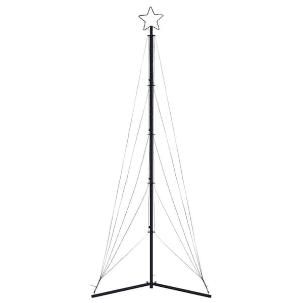 vidaXL LED julgran 525 LEDs flerfärgad 302 cm