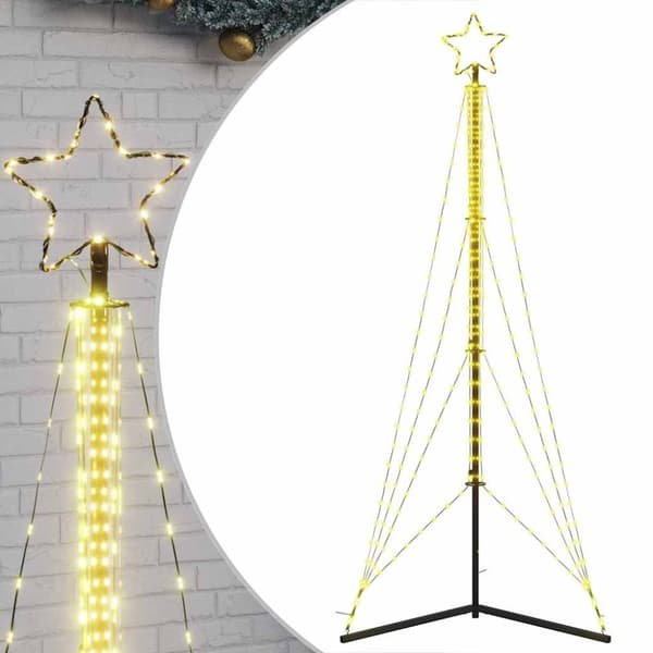 vidaXL LED julgran 483 LED varmvit 240 cm
