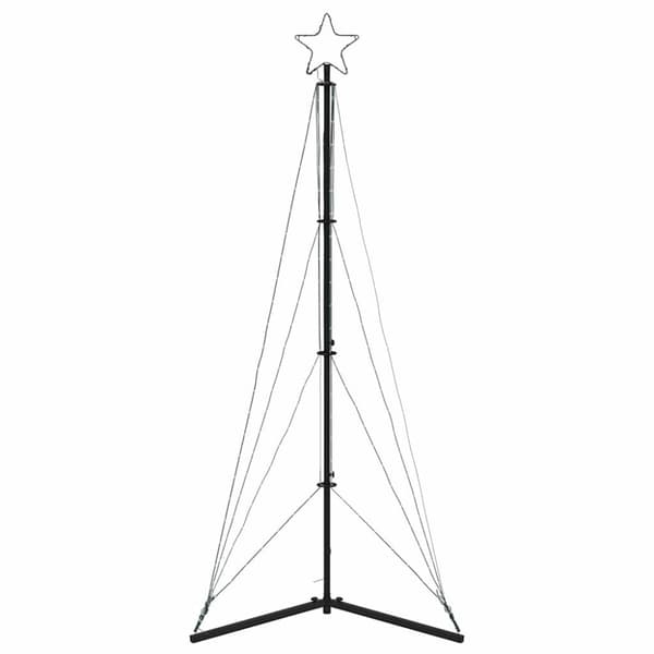vidaXL LED julgran 363 LEDs flerfärgad 182 cm