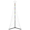 Miniatyrbild 6 av 10: vidaXL LED julgran 363 LEDs flerfärgad 182 cm