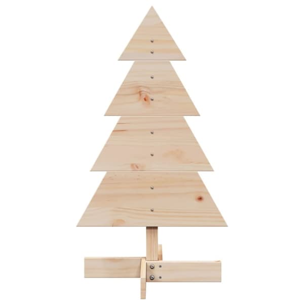 vidaXL dekorativt juletræ 80 cm massivt fyrretræ