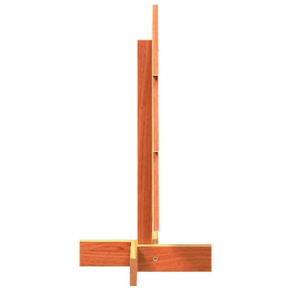 vidaXL dekorativt juletræ 60 cm massivt fyrretræ gyldenbrun