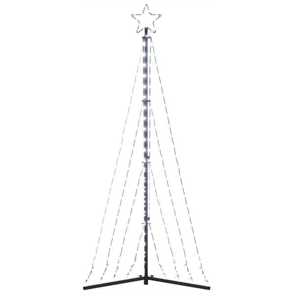 vidaXL LED Juletre 339 LEDs Kald Hvit 182 cm