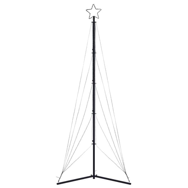 vidaXL LED Juletre 525 LEDs Blå 302 cm