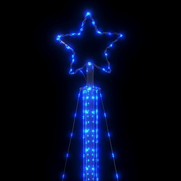 vidaXL LED Juletre 525 LEDs Blå 302 cm