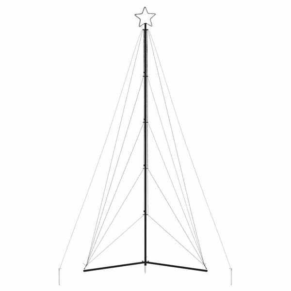 vidaXL LED Juletre 615 LEDs Kald Hvit 404,5 cm