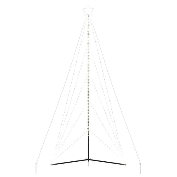 vidaXL LED Juletre 615 LEDs Kald Hvit 404,5 cm