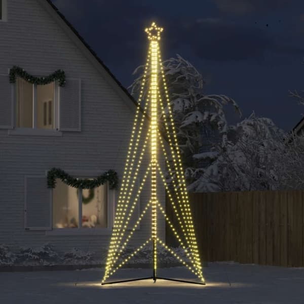 vidaXL LED julgran 861 LEDs varmvit 478 cm