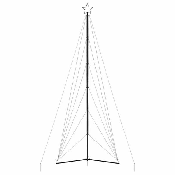 vidaXL LED julgran 861 LEDs varmvit 478 cm