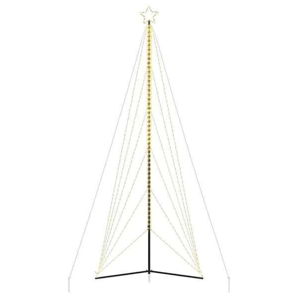 vidaXL LED julgran 861 LEDs varmvit 478 cm