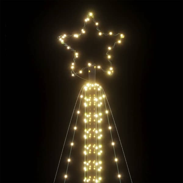 vidaXL LED julgran 861 LEDs varmvit 478 cm