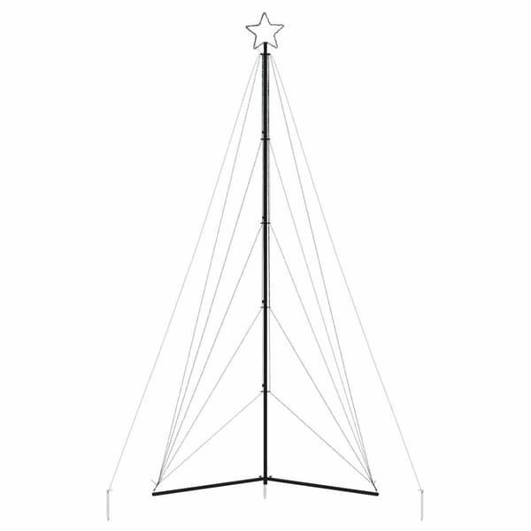 vidaXL LED-juletræ 615 LED'er 404,5 cm farverigt lys