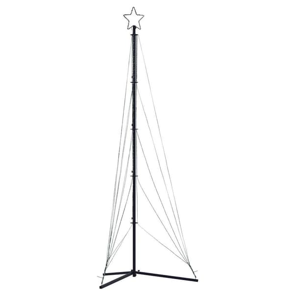 vidaXL LED joulukuusi 525 lämpimän valkoista LED-valoa 302 cm