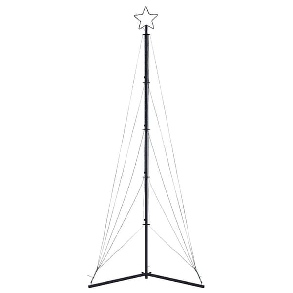 vidaXL LED joulukuusi 525 lämpimän valkoista LED-valoa 302 cm