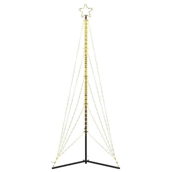 vidaXL LED joulukuusi 525 lämpimän valkoista LED-valoa 302 cm