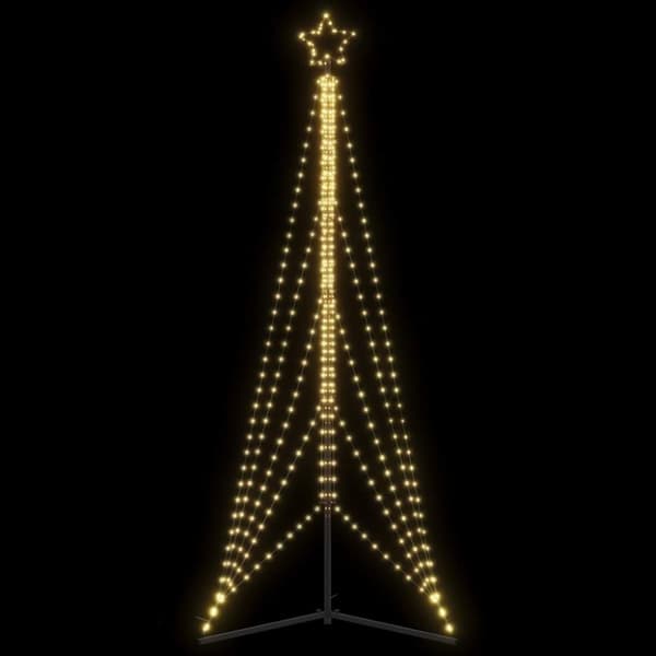 vidaXL LED joulukuusi 525 lämpimän valkoista LED-valoa 302 cm