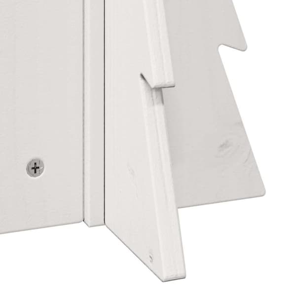 vidaXL Puinen koristejoulukuusi valkoinen 49 cm täysi mänty