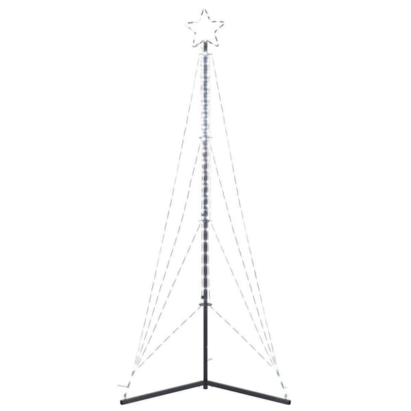 vidaXL LED julgran 483 LED kallvit 240 cm