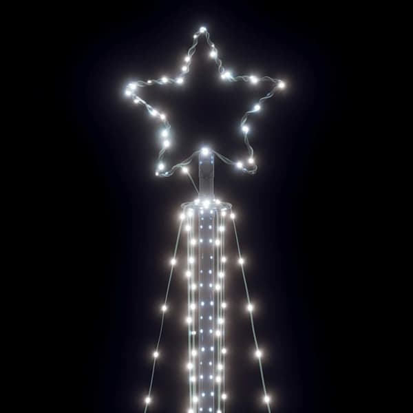 vidaXL LED julgran 483 LED kallvit 240 cm