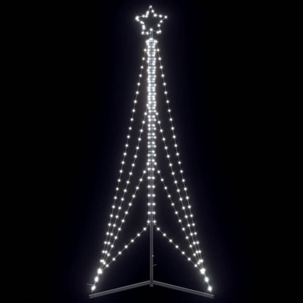 vidaXL LED julgran 483 LED kallvit 240 cm