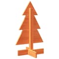 Miniatyrbilde 6 av 9: vidaXL Juletre av tre til pynt voksbrun 60 cm heltre furu