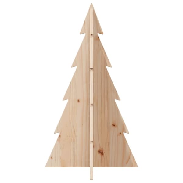 vidaXL Juletre av tre til pynt 80 cm heltre furu