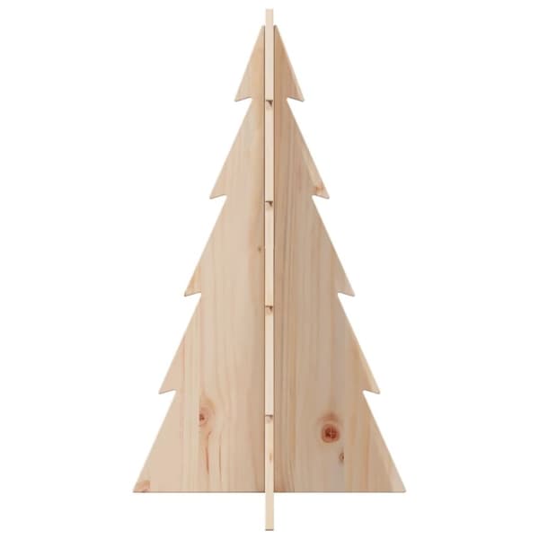 vidaXL Juletre av tre til pynt 80 cm heltre furu