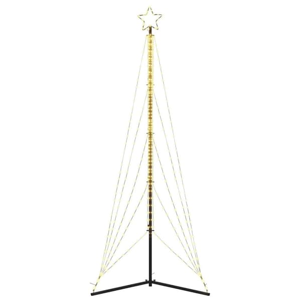 vidaXL LED Juletre 525 LEDs Varm Hvit 302 cm