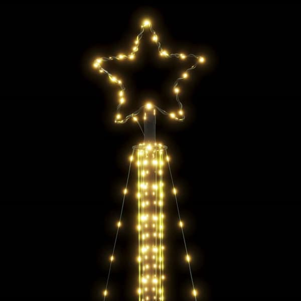 vidaXL LED Juletre 525 LEDs Varm Hvit 302 cm