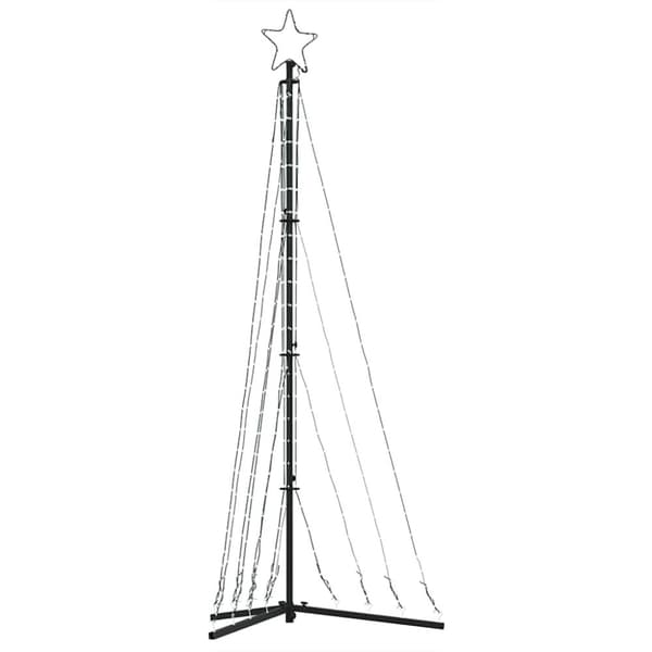vidaXL LED joulukuusi 339 lämpimän valkoista LED-valoa 182 cm